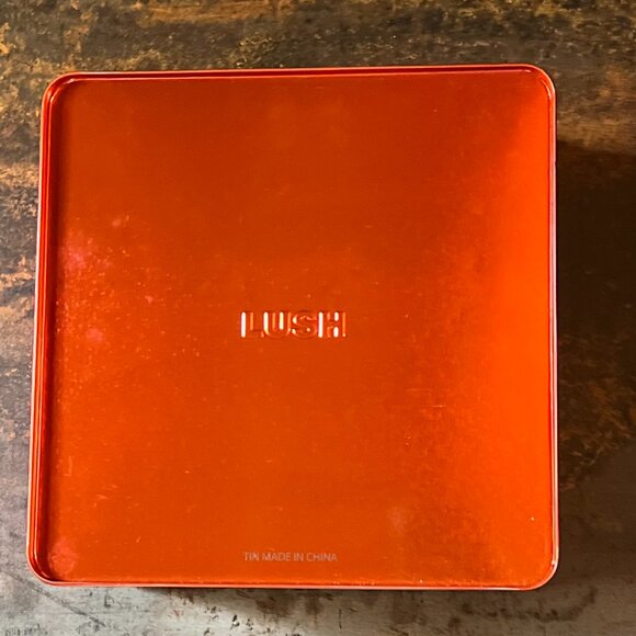 LUSH Empty Red Square Tin for Gifting, Storage, Display or Collecting #2 - Picture 2 of 3